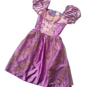Disney Rapunzel Tangled Costume 4-6X Purple Gold Glittery Princess Dress
